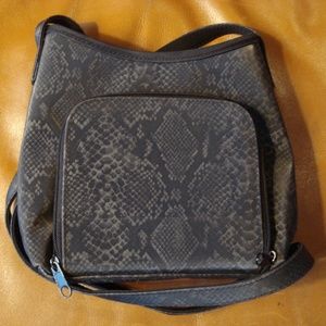 Keltov gray nylon/poly crossbody bag, NWOT